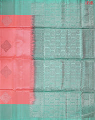 Georgia Peach Soft Silk Mix Saree