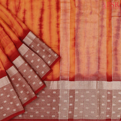 Orange Assam Saree