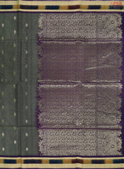 Dark Taupe Grey Silk Cotton Saree