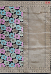 Black Semi Banaras Saree