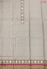 Olive Khaki Jute Dress Material