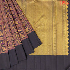 Black Kanchipuram Silk Saree