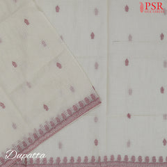 Pink & Beige Rayon Dress Material