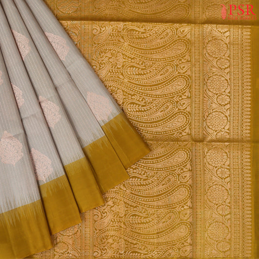 Light Grey Soft Silk Saree