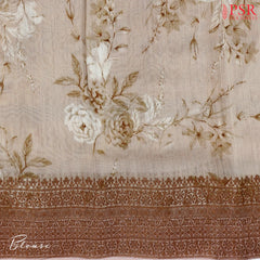 Yellowish Multicolor Chanderi Silk Cotton Saree