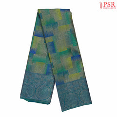 Multicolor Kanchipuram Jacquard Silk Saree