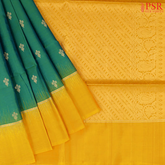 Jade Green Soft Silk Saree