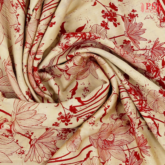 Parchment Beige Asssam Saree