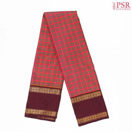 Multicolor Kanchipuram Silk Saree
