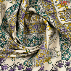 Royal Beige Kalamkari Silk Saree