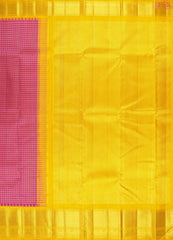 Magenta & Orange Kanchipuram Silk Saree