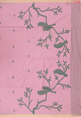 Light Pink Byloom Cotton Saree
