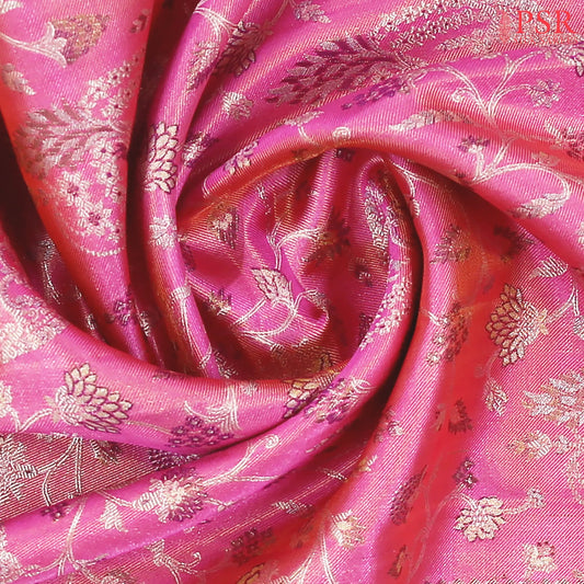 Persian Pink Bridal Kanchipuram Tissue Silk Saree