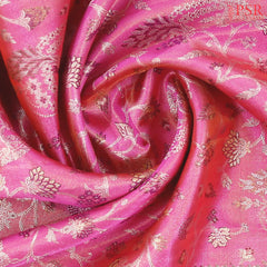 Persian Pink Bridal Kanchipuram Tissue Silk Saree