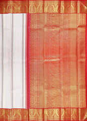 Cream Beige Kanchipuram Silk Saree
