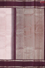 Pastel Pink Kanchipuram Jacquard Silk Saree