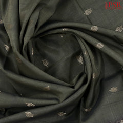 Dark Taupe Grey Silk Cotton Saree