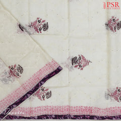 Chinese Violet Cotton Dress Material