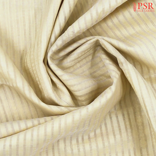 Butter Beige Silk Cotton Cut Work Saree