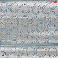 Dark Coral Chiniya Silk Saree