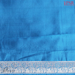 Carmine Red Chiniya Silk Saree