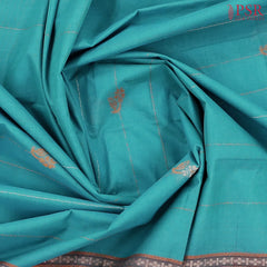 Dark Turquoise Kovai Cotton Saree