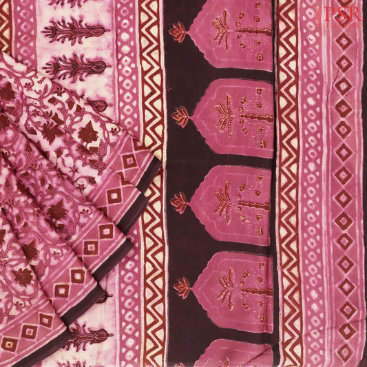 Wildberry Pink Modal Silk Saree