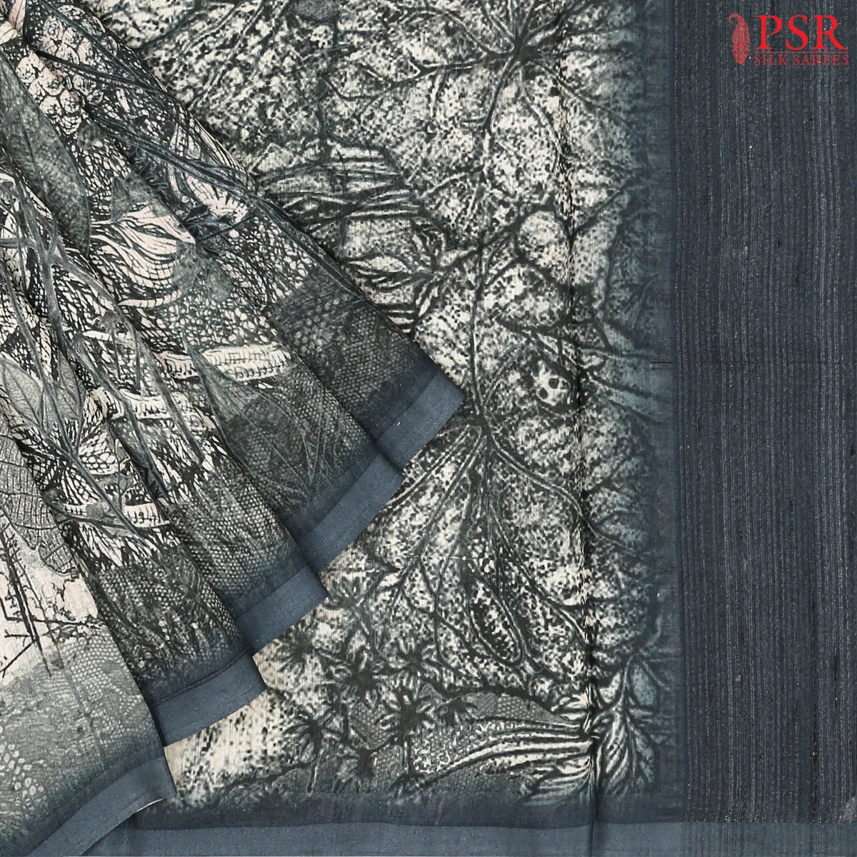 Dark Green Munga Silk Saree