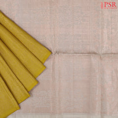 Mustard Yellow Soft Silk Saree