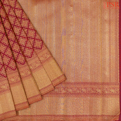 Maroon Bridal Kanjivaram Silk Saree