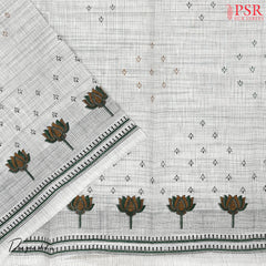 Dark Green Chirala Cotton Dress Material