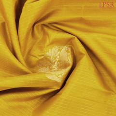 Golden Yellow Kanchipuram Silk Saree