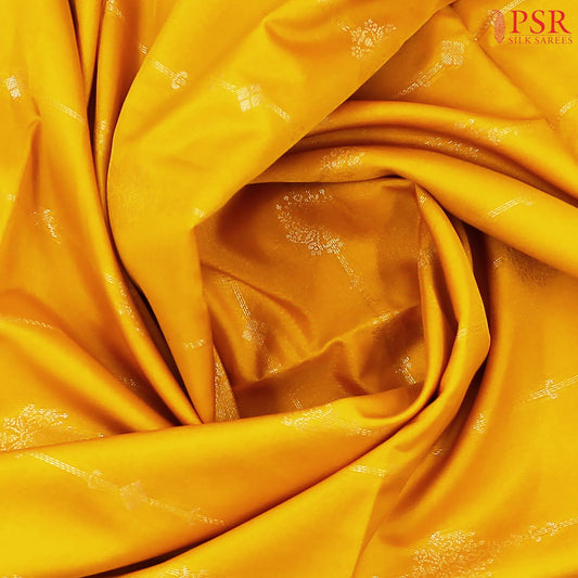 Amber Yellow Soft Art Silk Saree