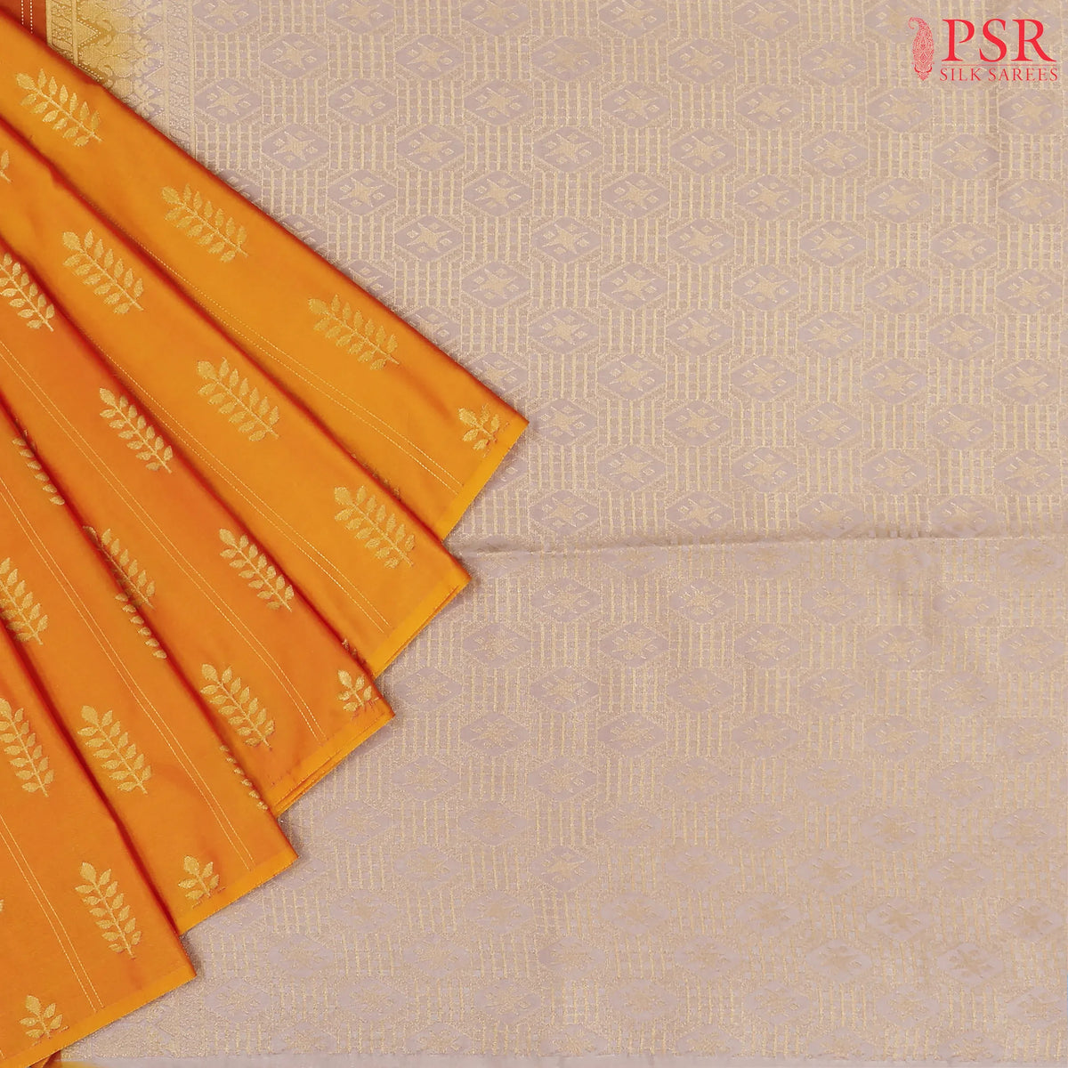 Marigold Yellow Soft Art Silk Saree