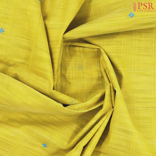 Olive Yellow Kanchi Cotton Saree