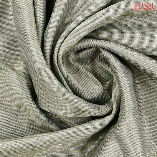 Dark Mint Green Tissue Embroidery Saree