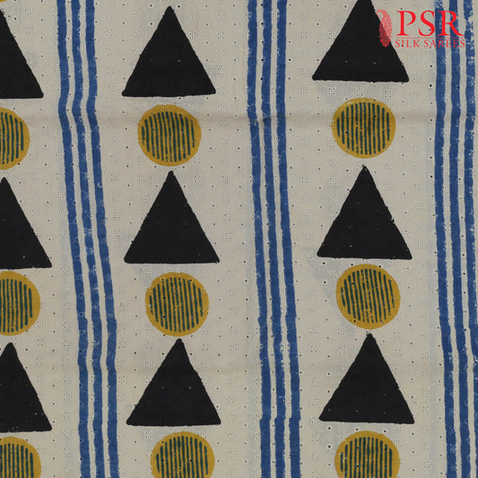 Beige Hacoba Embroidery Running Material