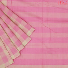Light Pink & Beige Mangalagiri Cotton Saree
