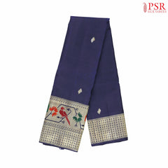 Navy Blue Kanchipuram Silk Saree