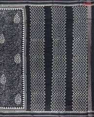 Black Chanderi Silk Cotton Saree