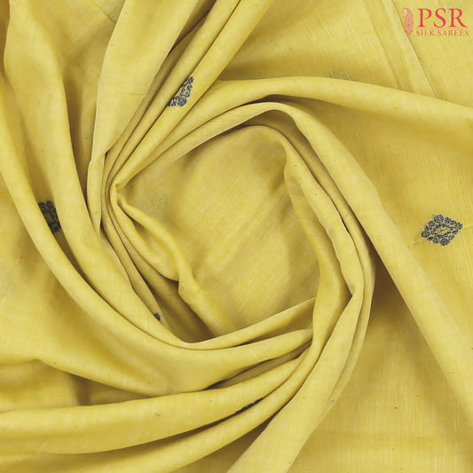 Corn Yellow Byloom Cotton Saree