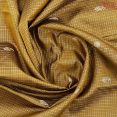 Mustard Brown Kanchipuram Silk Saree