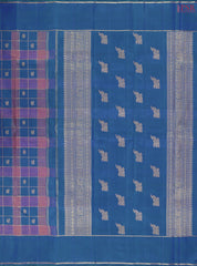 French Blue Kanchipuram Silk Saree