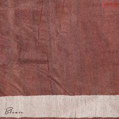 Brown & Black Semi Dupion Saree