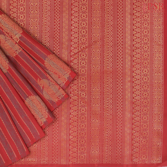 Barn Red Soft Silk Saree