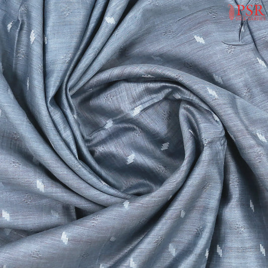 Steel Blue Munga Silk Saree