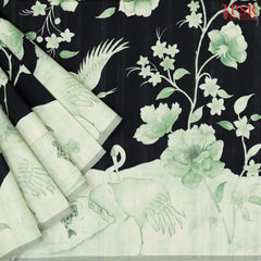 Black Semi Tussar Saree