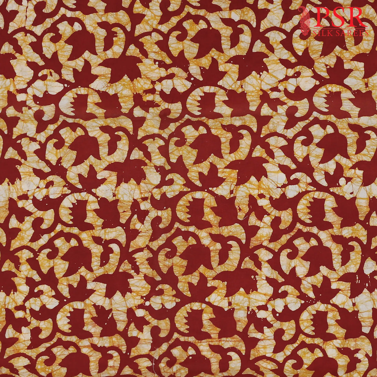 Antique Red Batik Print Running Material