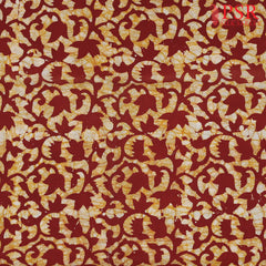 Antique Red Batik Print Running Material