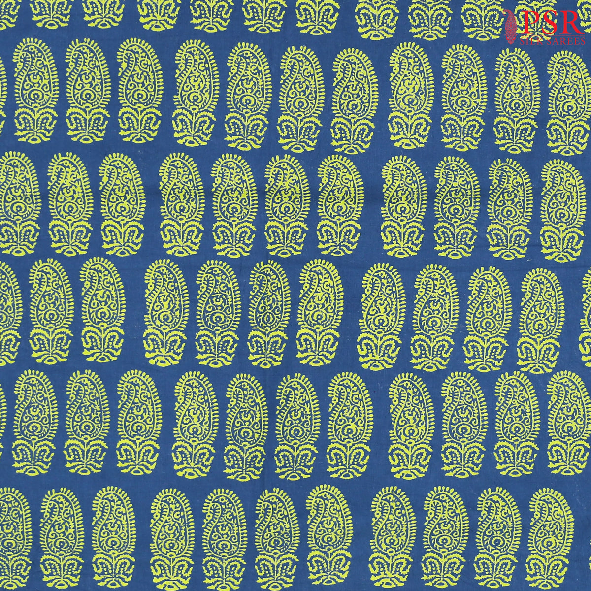 Indigo Blue Jaipur Cotton Print Running Material